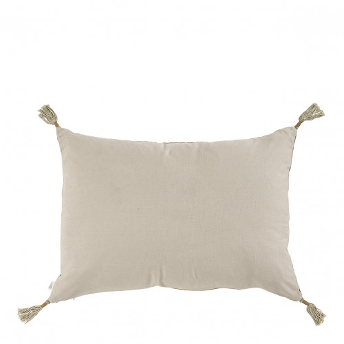 Housse de coussin MATTÉO en velours de coton et lin - Bronze - 60 x 40 cm Housse de coussin MATTÉO en velours de coton et lin - Bronze - 60 x 40 cm