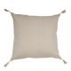 Housse de coussin MATTEO en velours de coton et lin - Rose - 50 x 50 cm