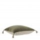 Housse de coussin MATTÉO en velours de coton et lin - Kaki - 50 x 50 cm