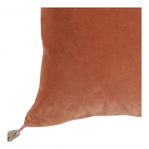MATTÉO Cushion Cover in Cotton Velvet and Linen - Blush - 50 x 50 cm