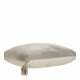 Housse de coussin MATTÉO en velours de coton et lin - Gris - 30 x 40 cm