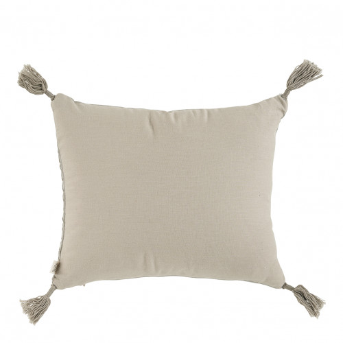 Housse de coussin MATTÉO en velours de coton et lin - Gris - 30 x 40 cm Housse de coussin MATTÉO en velours de coton et lin - Gris - 30 x 40 cm