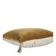 Housse de coussin MATTÉO en velours de coton et lin - Bronze - 30 x 40 cm