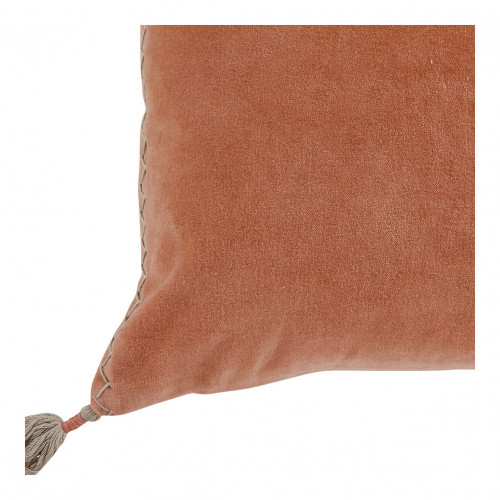 Housse de coussin MATTÉO en velours de coton et lin - Blush - 30 x 40 cm