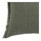 Housse de coussin CHLOÉ en lin lavé - Kaki - 30 x 40 cm