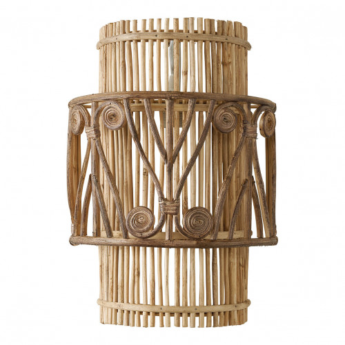 GARANCE non-electrified rattan wall sconce