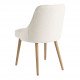Chaise MARCUS en bouclette - Crème
