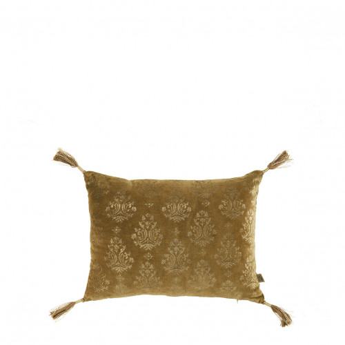 AURORE cushion cover in velvet - Bronze and gold - 30 x 40 cm