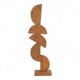 Statue ASMA en manguier - Grand modèle - 23 x 10 x 74 cm