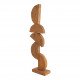 Statue ASMA en manguier - Grand modèle - 23 x 10 x 74 cm