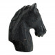 Statue HORSE en manguier - Noir