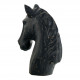 Statue HORSE en manguier - Noir