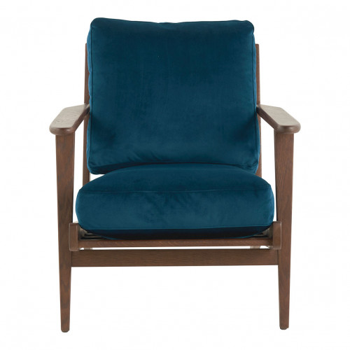 JULES Armchair in velvet - Midnight blue
