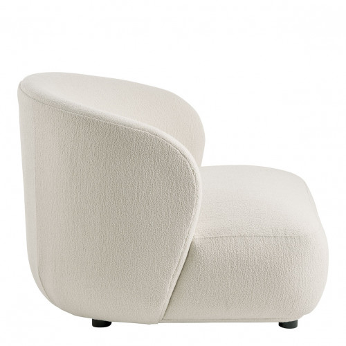 LISETTE large armchair in bouclé - Cream