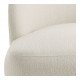 Fauteuil LISETTE large en bouclette - Crème