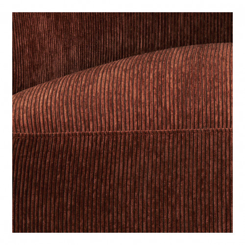 LISETTE armchair in corduroy velvet - Brick red