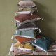 Housse de coussin MATTÉO en velours de coton et lin - Gris charbon - 50 x 50 cm