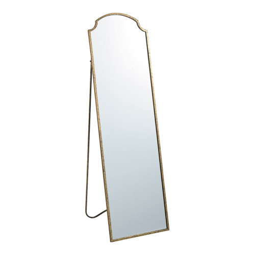 MARGAUX cheval mirror in aged golden metal - 50 x 170 cm