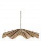 Suspension AIDA en raphia - Doré et naturel - ø 110 x 21 cm