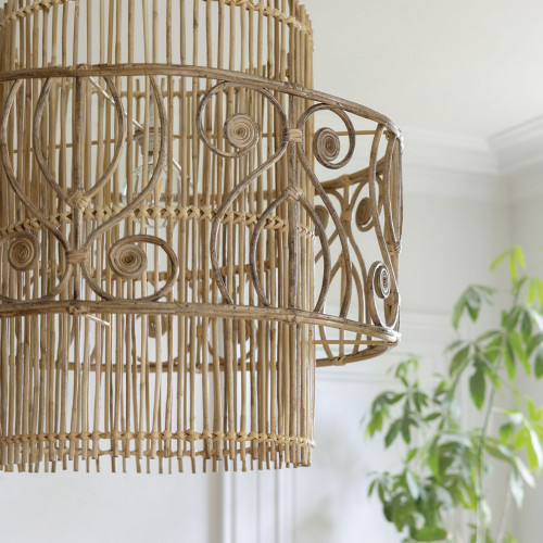GARANCE non-electrified rattan pendant light - ø 70 x 66 cm