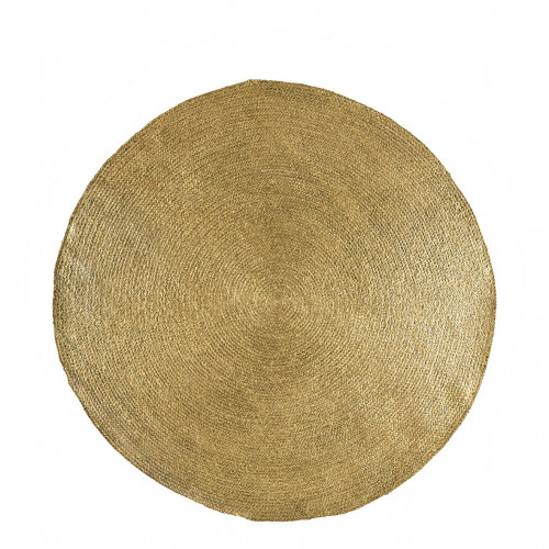 APOLLO round jute rug - Golden - Small model - ø 150 cm