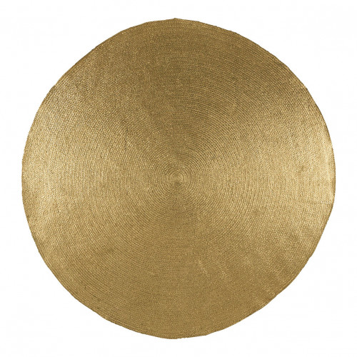 APOLLO round jute rug - Golden - Large size - ø 200 cm