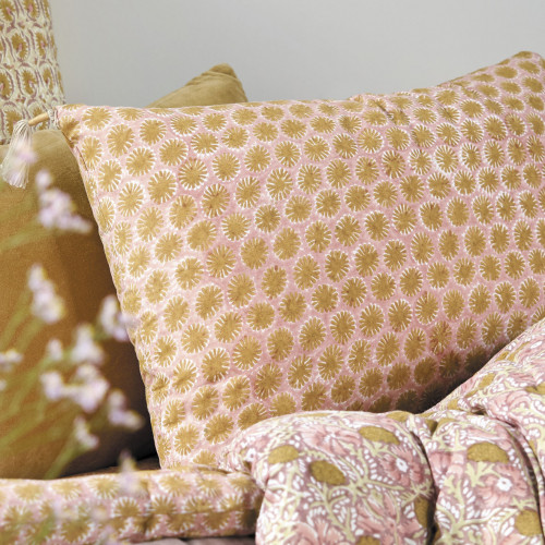 TOKYO Cotton Cushion Cover - Pink - 60 x 40 cm