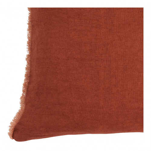 CHLOÉ cushion cover in washed linen - Burnt orange - 60 x 40 cm