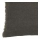 Housse de coussin CHLOÉ en lin lavé - Gris charbon - 60 x 40 cm