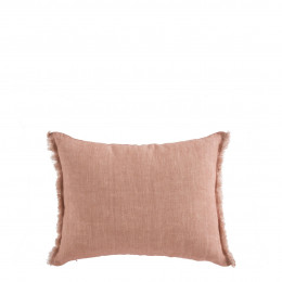 CHLOÉ Cushion Cover in Washed Linen - Blush - 30 x 40 cm