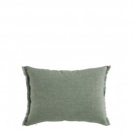 Housse de coussin CHLOE en lin lavé - Céladon - 30 x 40 cm