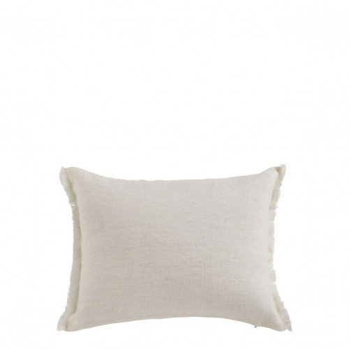 Housse de coussin CHLOE en lin lavé - Ivoire - 30 x 40 cm