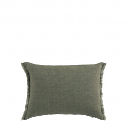CHLOÉ Cushion Cover in Washed Linen - Khaki - 30 x 40 cm