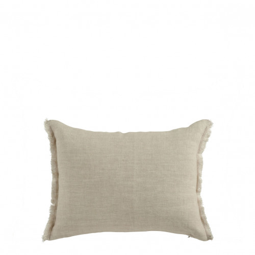 Housse de Coussin Franges 40x40 cm Coton/Polyester - IKAT