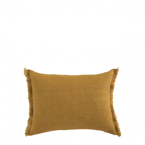 CHLOÉ Cushion Cover in Washed Linen - Saffron - 30 x 40 cm