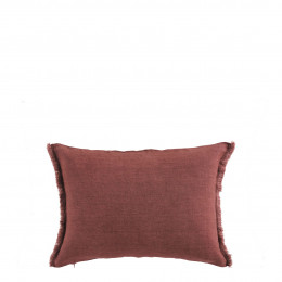 CHLOÉ Cushion Cover in Washed Linen - Terracotta - 30 x 40 cm