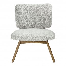 Fauteuil LINA noir et blanc
