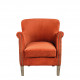 copy of Fauteuil CLAUDE velours orange brûlé