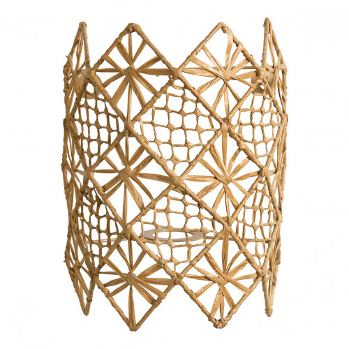 CAPUCINE Non-electrified wall sconce in raffia - 22 x 12 x 30 cm