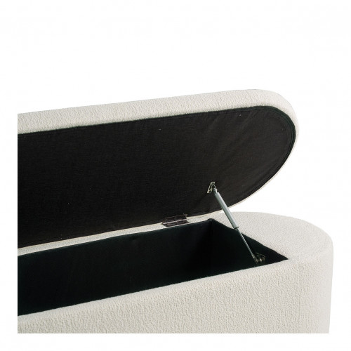 LISETTE Storage bench in bouclé - Cream