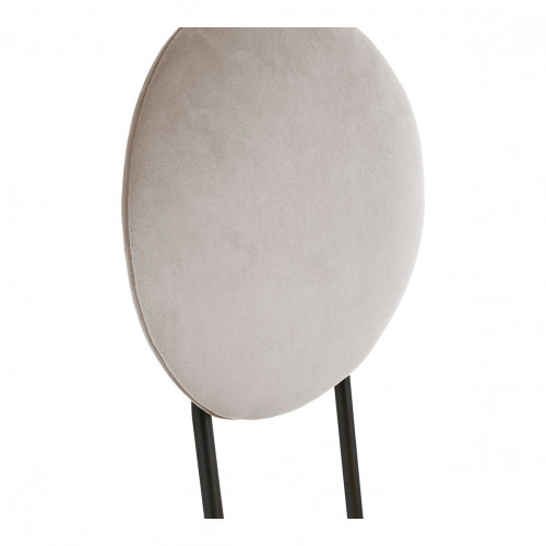 Chaise COLETTE en velours et métal - Gris perle Chaise COLETTE en velours et métal - Gris perle