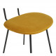 Chaise COLETTE en velours et métal - Safran