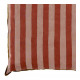 Housse de coussin BAYADERE en coton - Nude et rouge brique - 40 x 30 cm