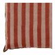 Housse de coussin BAYADÈRE en coton - Nude et rouge brique - 40 x 30 cm