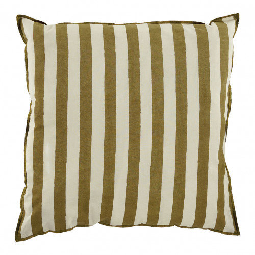BAYADÈRE Cotton Cushion Cover - Cream and Cumin - 50 x 50 cm