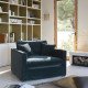 Fauteuil ANGIE en velours - Bleu paon
