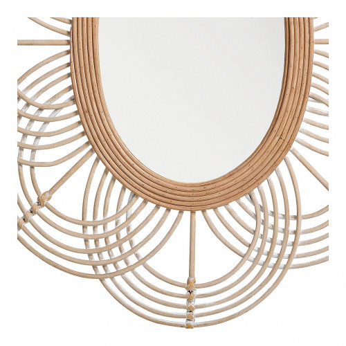 SOLEDAD Oval Rattan Mirror - ø 80 x 61 cm