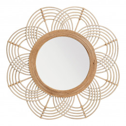 SOLEDAD Round Rattan Mirror - ø 61 cm