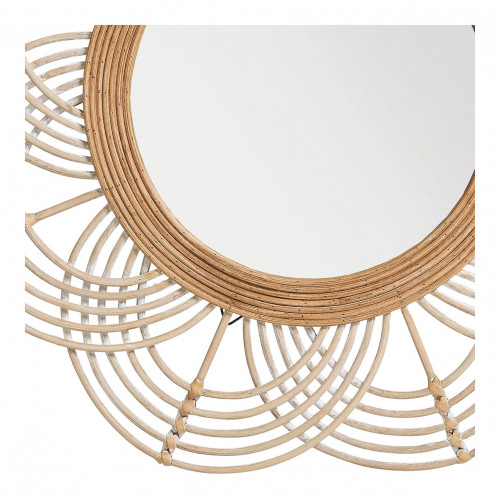 SOLEDAD Round Rattan Mirror - ø 61 cm
