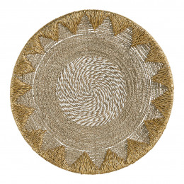 MALENA wall decoration in seagrass and raffia - ø 70 cm